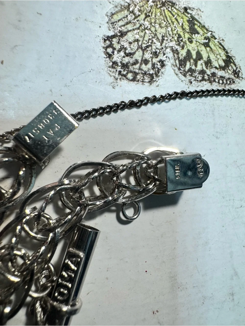 Vintage A&M Sterling Silver Charm Bracelet 7.25” 34.3g Aztec Calendar